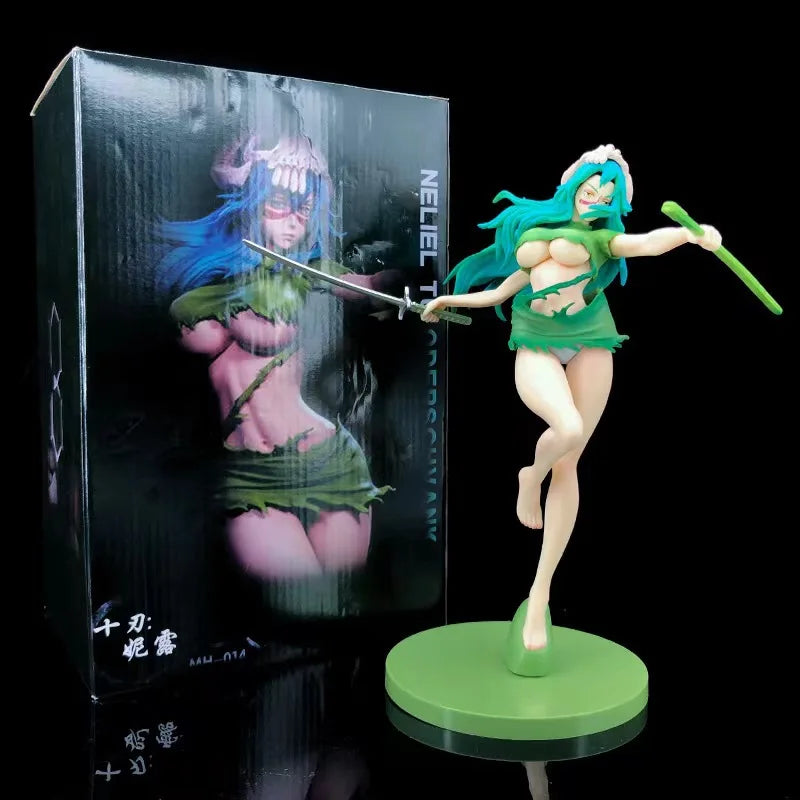 24cm BLEACH Figure | Stunning figure representing Nelliel Tu Odelschwanck. Featuring an interchangeable face, this high-quality PVC figure captures the unique details of this iconic character 