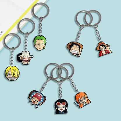 20Pièces Porte-clés | One Piece figurine pendentif universel pour voitures, accessoire, cadeau d'anniversaire