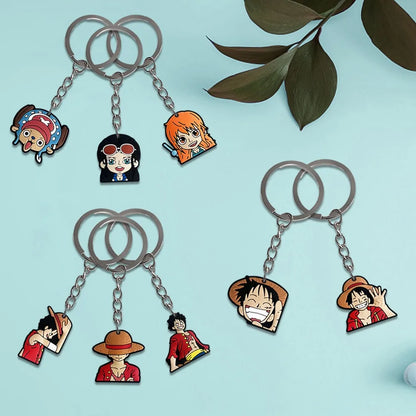 20Pièces Porte-clés | One Piece figurine pendentif universel pour voitures, accessoire, cadeau d'anniversaire