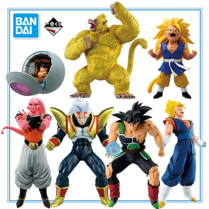 In Stock Bandai Dragon Ball Ichiban KUJI Vegetto Majin Buu Burdock Battle Highlights Anime Figure Collectible Model Toys Gifts