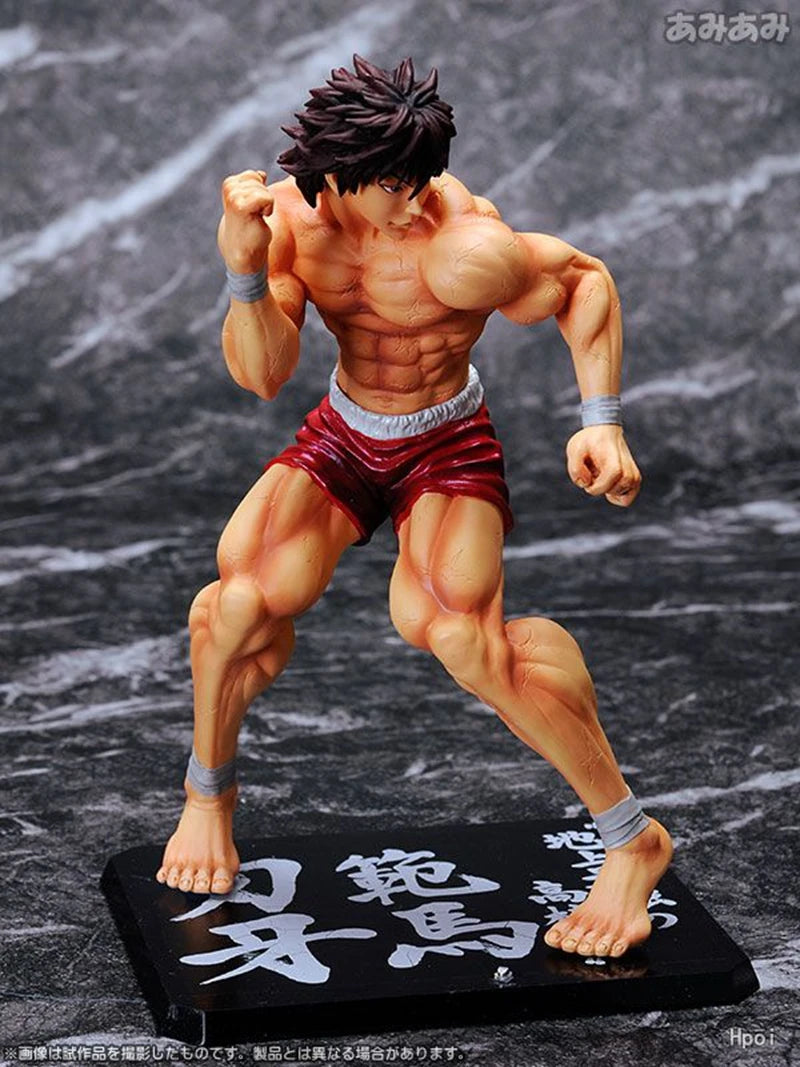 Figura Hanma Baki de 15 cm | Figura de PVC de 15 cm que representa a Baki, de Baki the Grappler. Ideal como regalo de cumpleaños para niños o coleccionistas.